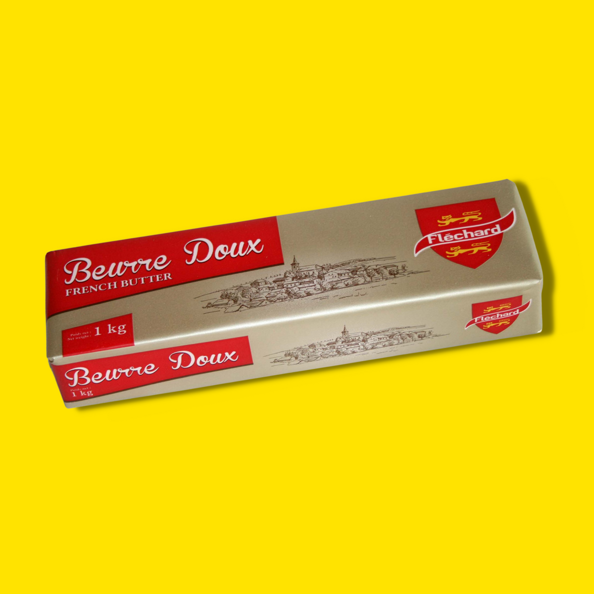 Beurre doux 82 % lingot par 10x1 kg - Flechard