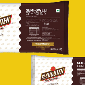 Van Houten Semi Sweet Dark Chocolate Compound (1kg)